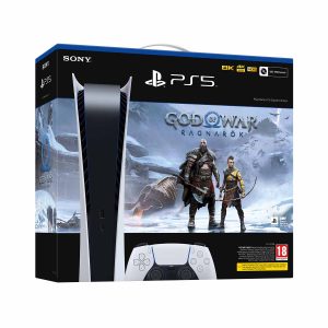 Sony PlayStation 5 (PS5) – Digital Edition – God of War: Ragnarok Bundle